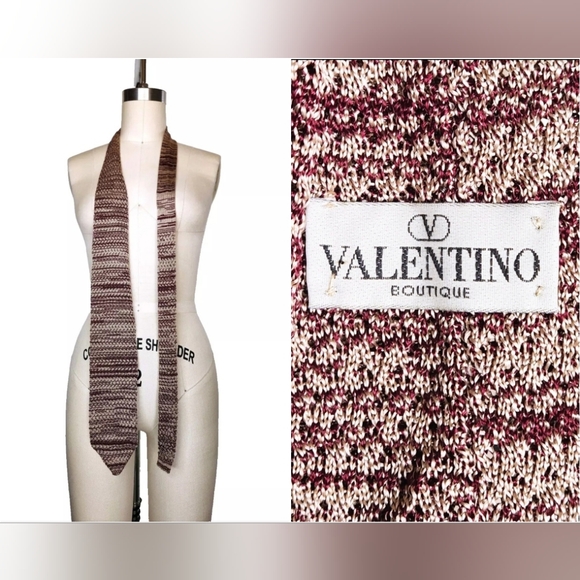 VALENTINO Boutique Knit Tie High Designer Men's Gift for Husband Man Boyfriend - Picture 1 of 7